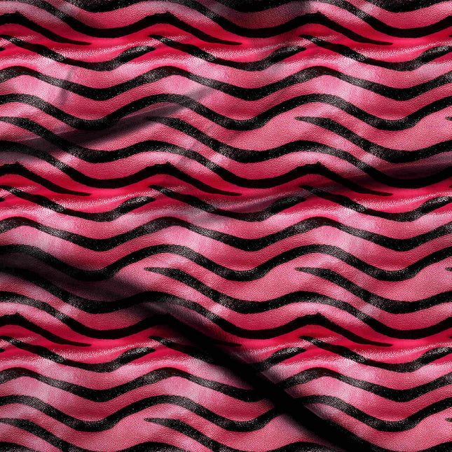 hot pink animal digital print fabric texture — large scale closeup