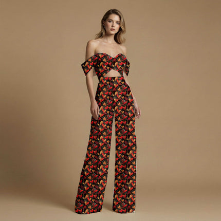 jet black other print fabric draped — kurta set styling