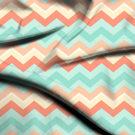 mint green geometric print fabric draped — kurti styling
