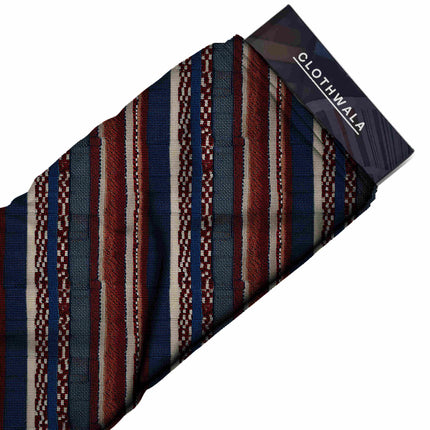 indigo blue stripes all-over print pattern — fine scale repeat layout