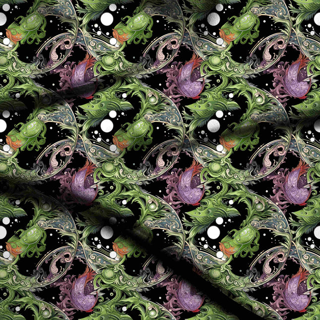 chartreuse green other digital print fabric texture — large scale closeup