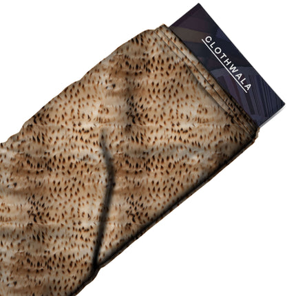fawn beige animal all-over print pattern — fine scale repeat layout