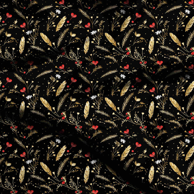 midnight black other digital print fabric texture — fine scale closeup