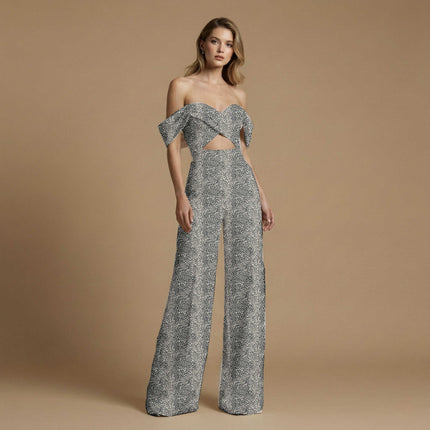 print fabric draped — kaftan styling