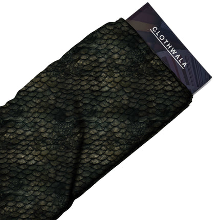 jet black animal fabric detail — matte finish digital print closeup