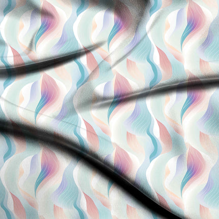 seafoam green abstract digital print fabric texture — medium scale closeup