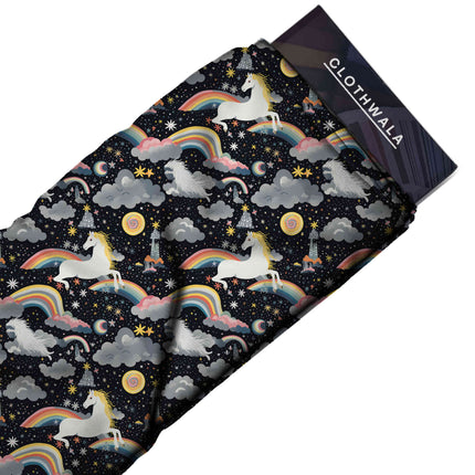 jet black other print fabric draped — pajama set styling