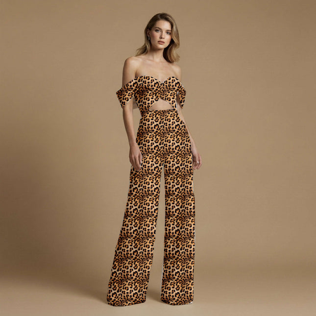 deep espresso animal print fabric draped — scarf styling