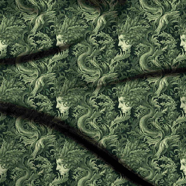 forest green other digital print fabric texture — large scale closeup
