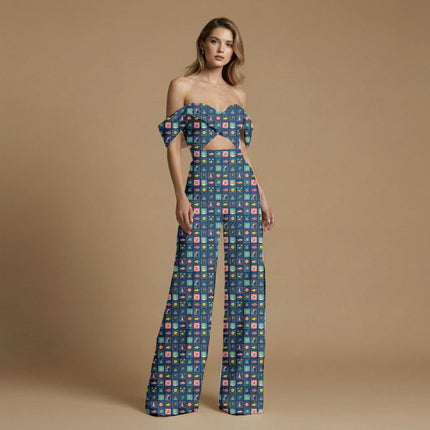 midnight blue other all-over print pattern — medium scale repeat layout