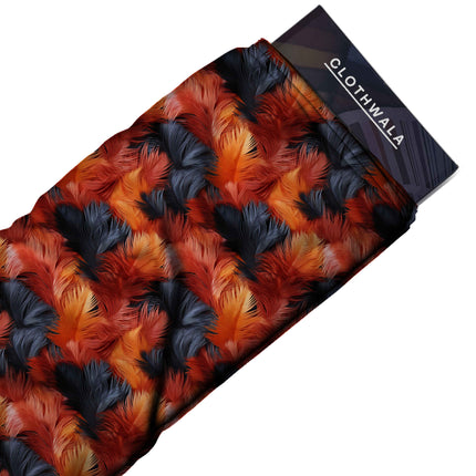 burnt sienna other print fabric draped — kaftan styling
