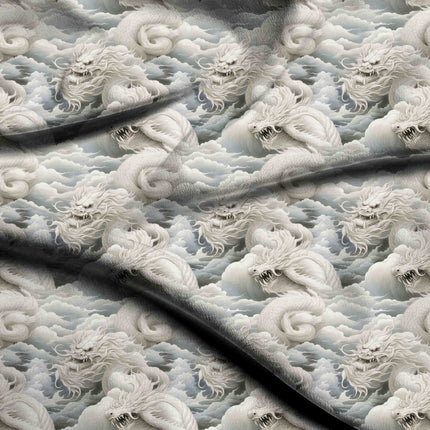 ivory cream other digital print fabric texture — large scale closeup
