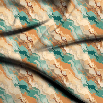 deep teal abstract fabric detail — textured finish digital print closeup