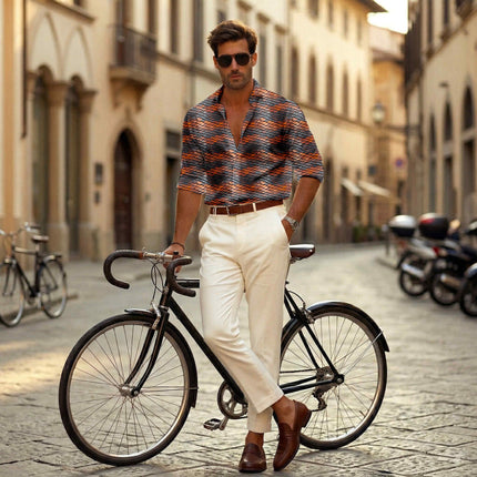 burnt sienna animal fabric detail — textured finish digital print closeup