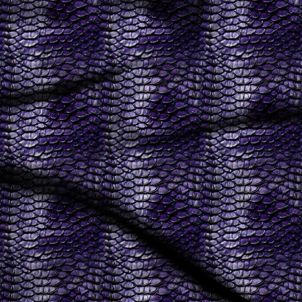 Amethyst Purple Textured Purple Snakeskin Print Fabric