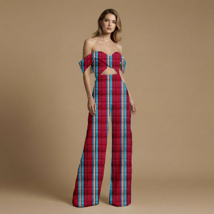 claret red stripes all-over print pattern — medium scale repeat layout