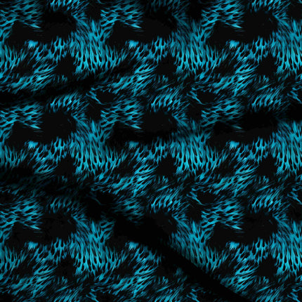 black abstract digital print fabric texture — large scale closeup