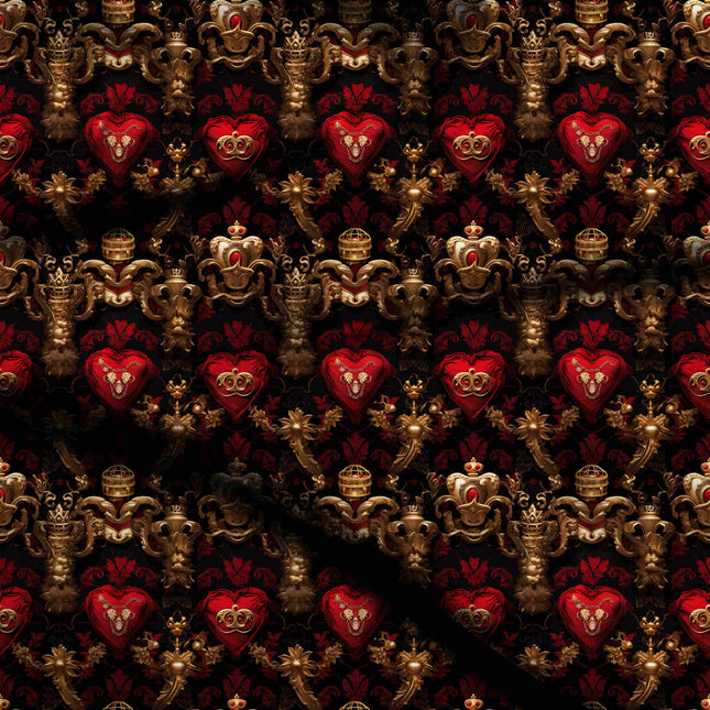 crimson red other digital print fabric texture — medium scale closeup