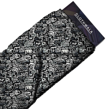 black other fabric detail — matte finish digital print closeup