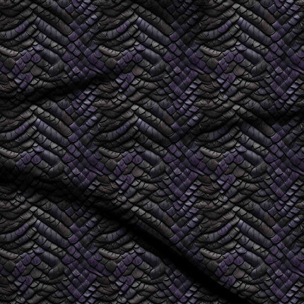 jet black animal digital print fabric texture — fine scale closeup