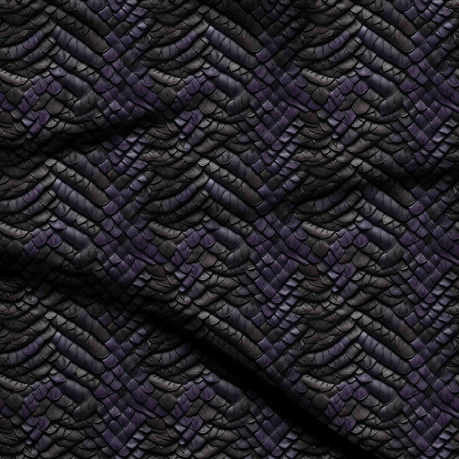 jet black animal digital print fabric texture — fine scale closeup