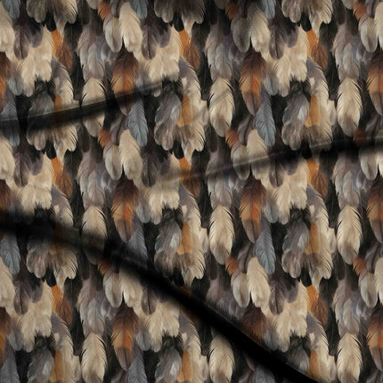 fawn animal digital print fabric texture — medium scale closeup