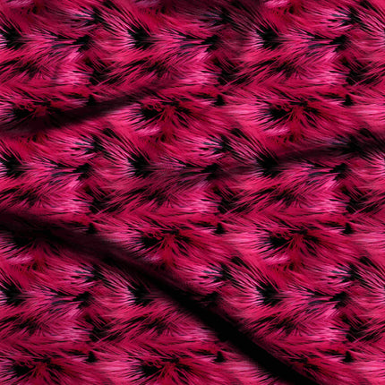 fuchsia pink abstract digital print fabric texture — large scale closeup