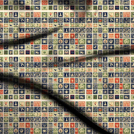 ivory cream other digital print fabric texture — fine scale closeup