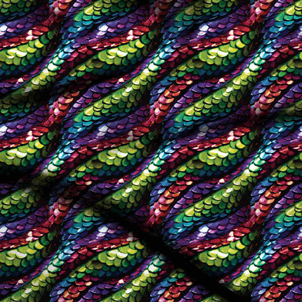 emerald green animal digital print fabric texture — fine scale closeup