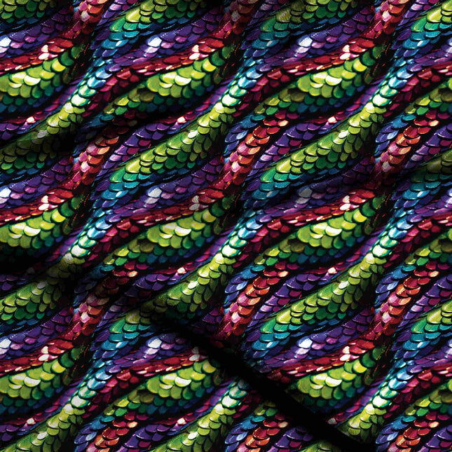 emerald green animal digital print fabric texture — fine scale closeup