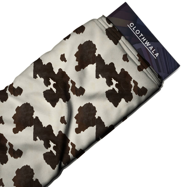 espresso brown animal print fabric draped — co-ord set styling