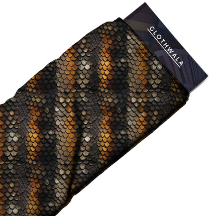 charcoal black animal all-over print pattern — medium scale repeat layout