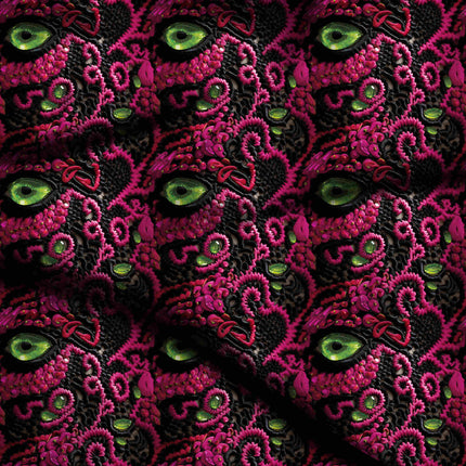 fuchsia pink other digital print fabric texture — oversized scale closeup