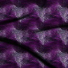 deep violet animal digital print fabric texture — medium scale closeup