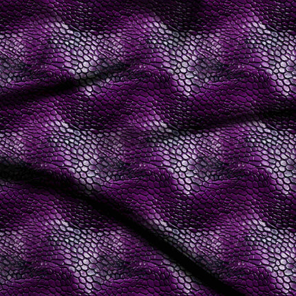 deep violet animal digital print fabric texture — medium scale closeup