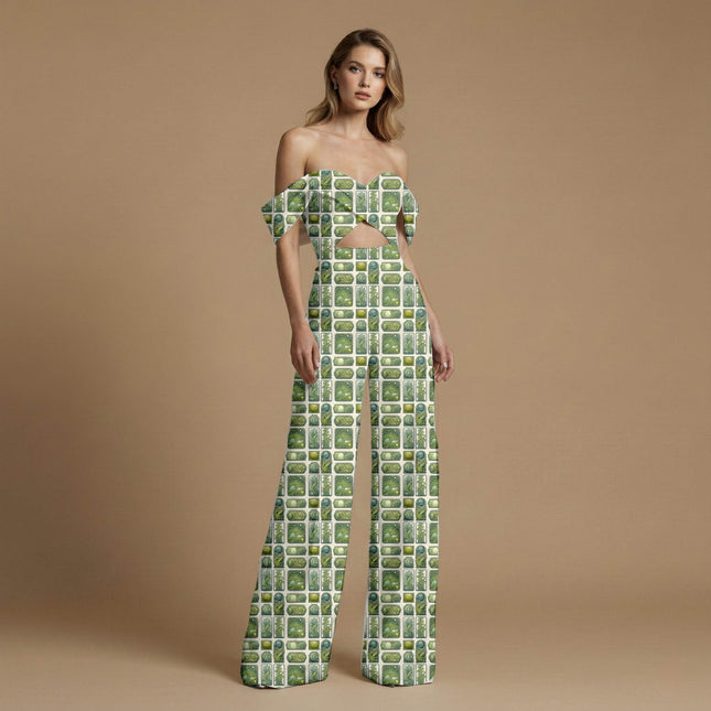 forest green other print fabric draped — kurta set styling