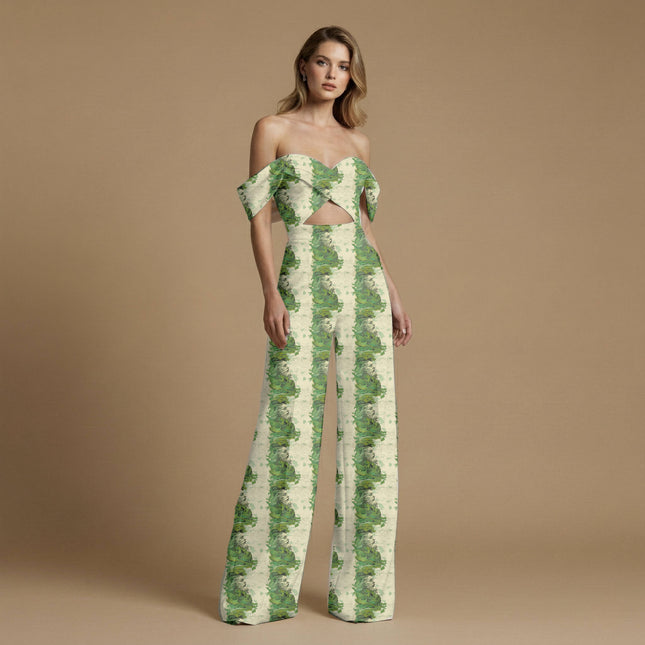 forest green other print fabric draped — kurta set styling