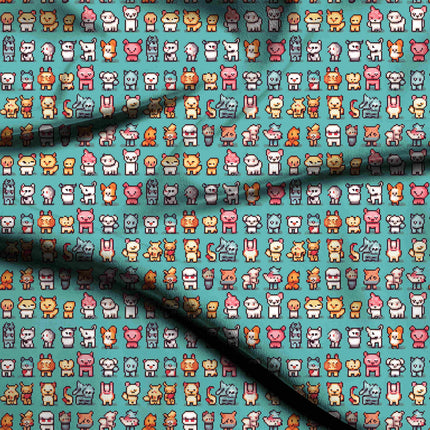 aquamarine other fabric detail — matte finish digital print closeup