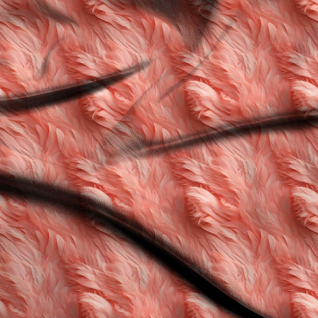 dusty rose floral digital print fabric texture — medium scale closeup