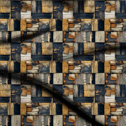 charcoal geometric all-over print pattern — large scale repeat layout