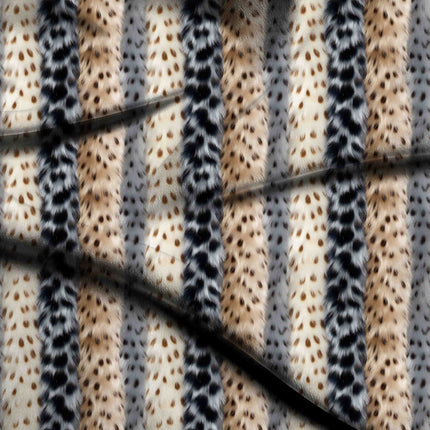 jet black animal fabric detail — textured finish digital print closeup