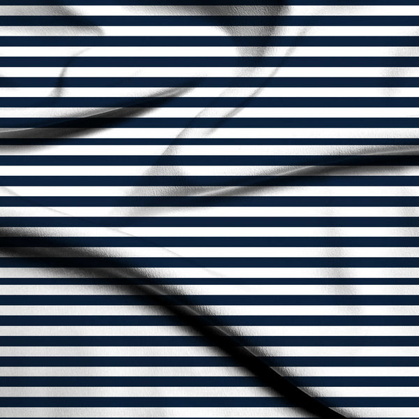 Navy Blue Timeless Bold Nautical Navy Print Fabric