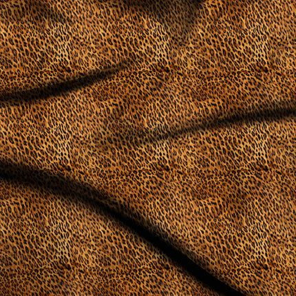 black animal digital print fabric texture — medium scale closeup