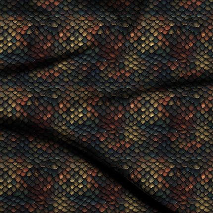 charcoal black animal digital print fabric texture — medium scale closeup