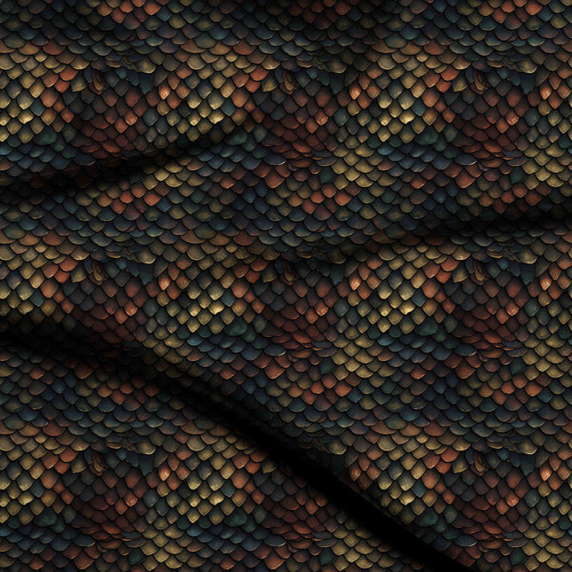 charcoal black animal digital print fabric texture — medium scale closeup