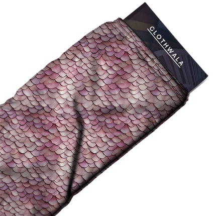 dusty rose animal fabric detail — textured finish digital print closeup