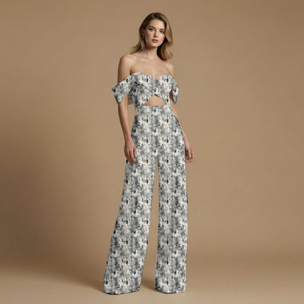 charcoal black abstract all-over print pattern — medium scale repeat layout