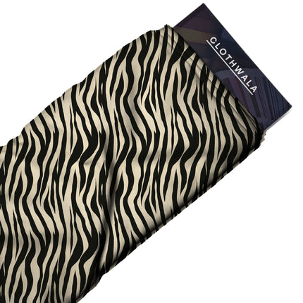 jet black animal fabric detail — matte finish digital print closeup