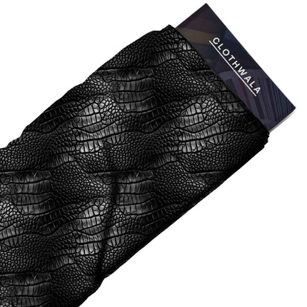 jet black animal all-over print pattern — large scale repeat layout