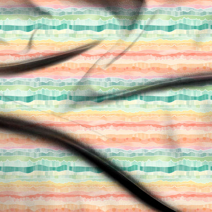 seafoam green abstract fabric detail — textured finish digital print closeup
